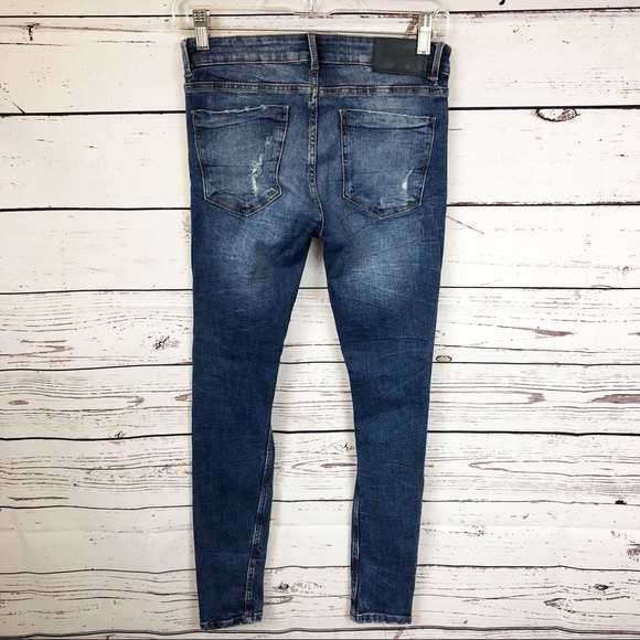 Zara Trafaluc Demin Distressed Jeans - Picture 3 of 5